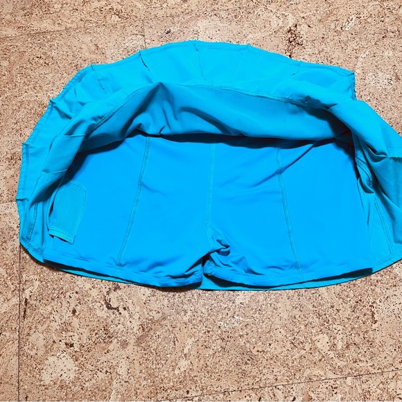 Lululemon Run Pace Setter Skort In Blue Surge Sz 10 - Picture 12 of 16
